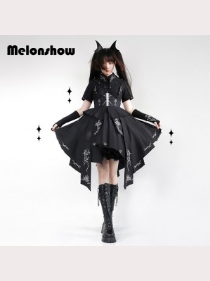 Thorns of fog Lolita Dress OP & Belt Set by Melonshow (DJ73)